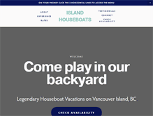 Tablet Screenshot of islandhouseboats.com